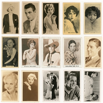 1920s-1930s Movie Stars Complete Sets Collection (5 Different) - Featuring Gable, Garbo, Temple and Many More